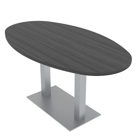 Skutchi Designs 33.5 in W, 69.5 in L, 29 in H, Engineered Wood Top, Grey HAR-BOVL-34X70-DOU-ASIANNIGHT